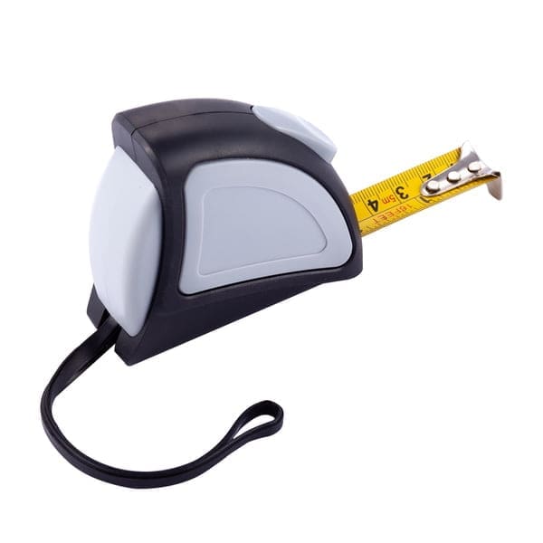 Zwijana miarka 5 m Rigorous, szary