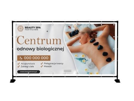 BANER PREMIUM - CENTRUM SPA ODNOWY - 200X100 CM - SUPER JAKOŚĆ!