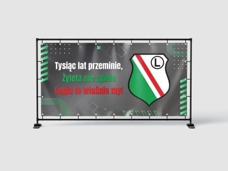 BANER REKLAMOWY - LEGIA WARSZAWA ŻYLETA - 200X100 CM - SUPER JAKOŚĆ!