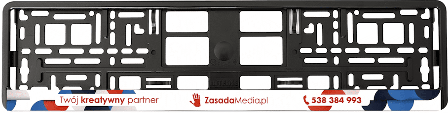 Ramki pod Tablice Rejestracyjne z Nadrukiem UV – Trwałe i Wyjątkowe - 10 szt.