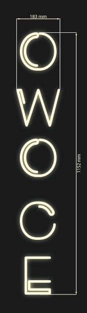 “OWOCE” – Ekskluzywny Neon LED