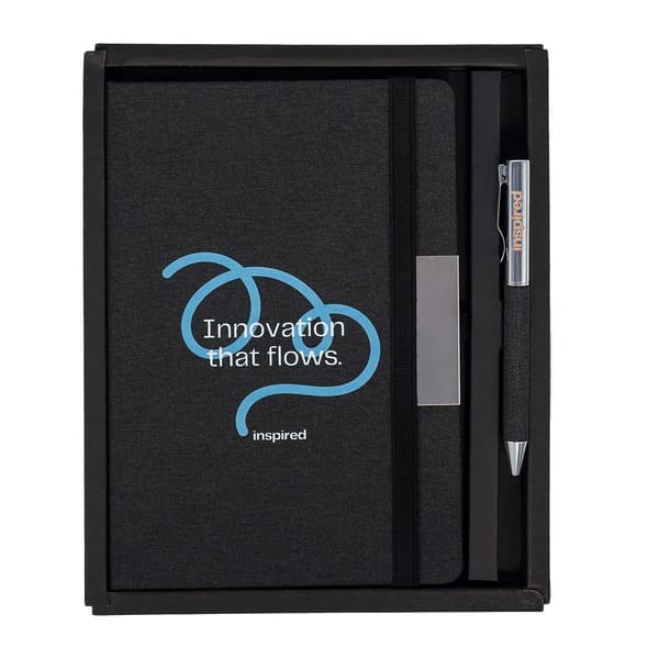 Notes z długopisem w pudełku Plata, czarny