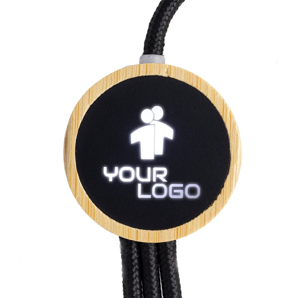 Kabel 3w1 z podświetlanym logo długi 120 cm