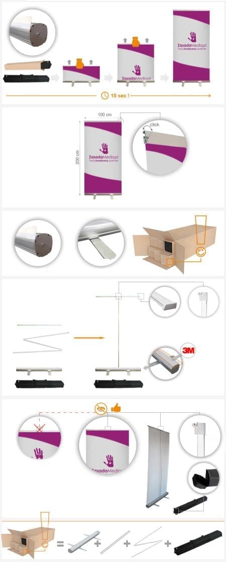 Roll-up Standard (100 × 200 cm)