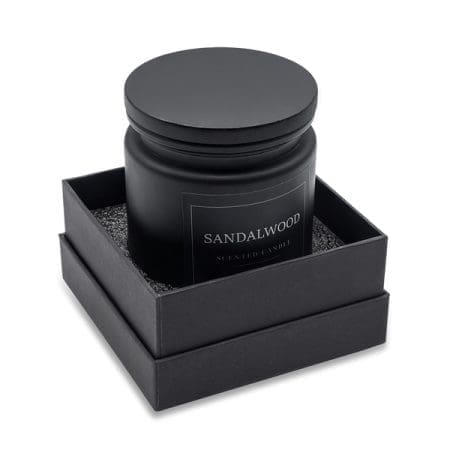Świeca zapachowa Sandalwood, czarny