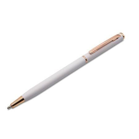 Długopis aluminiowy Lumina, biały