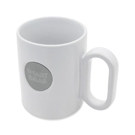 Kubek ceramiczny Pery 480 ml, biały