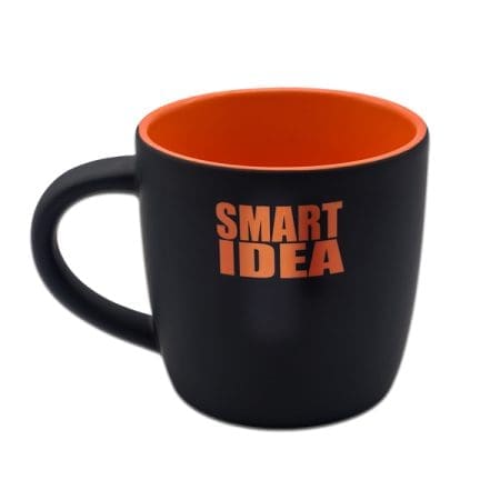 Kubek ceramiczny Esla 345 ml, pomarańczowy